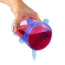 Silicone Stretch Lids,Various Sizes Reuseable Food Storage Covers for Bowl,