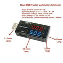 USB Charger Doctor Current Voltage Detector Battery Ammeter Testers Voltmet X9W9