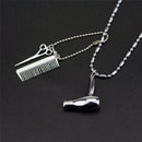 Hair Dryer/Scissor/Comb Dangle Pendant Necklace Hair Stylist Jewelry Gift Pip ES