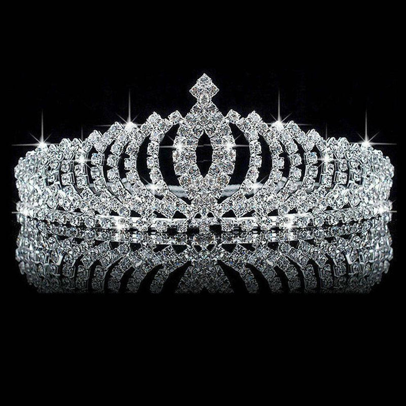 Wedding Bridal Princess Crystal Rhinestone Hair Accessory Tiara Crown Party-Gift