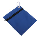 Pack of 2, Golf Ball Carry Bag / Washer Pouch Cleaner, Zipper Pouch with Hanging