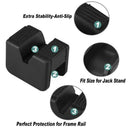 6 Pack Jack Pad Adapter For Jack Stand 2-3 Ton Universal Rubber Slotted Fra Y1O4