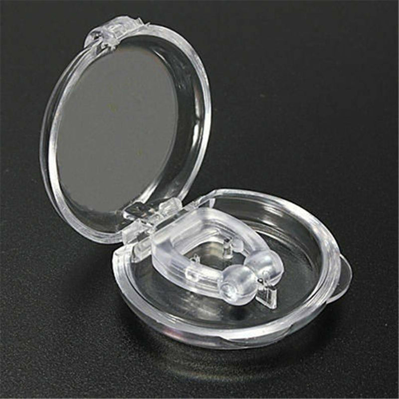 2x Magnetic Clipple Silicone Anti-Snore Stop Snoring Nose Clip For Sleeping Aid