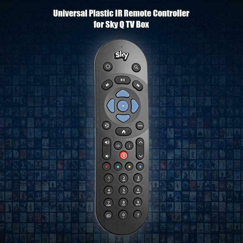 Universal Plastic IR Remote Controller for Sky Q TV Box Coontroller Black A