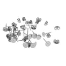 42 Pairs Earrings Tray Blank DIY Base Setting Stud Stainless Steel Pin Post