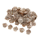 100pcs Natural Wooden Cake Embellishments Crafts for Scrapbooking Cardmaking
