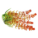 Aquarium Artificial Underwater Plants Ornament 28 cm Tall Green Orange
