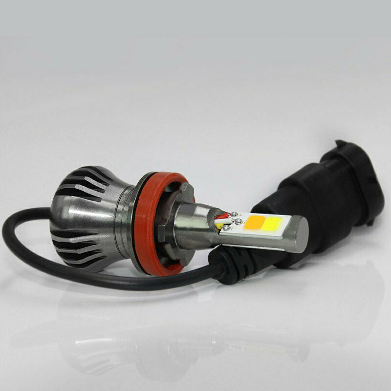 1x Two-Color H8/H9/H11 Lamps Constantly Bright Rapid Blinking Car Led F VKU