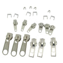 44pcs Zipper Repair Kit Pulls Stops Sliders Spirals Instructions Zip Sewing