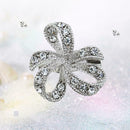 Elegant Bowknot Rhinestone Brooch Badge Lapel Backpack Jewelry Accessories A