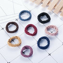 5x Resilience Seamless Girl Elastic Rubber Hair Ties Band Rope Ponytail Holder