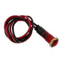 Red 12V Car Truck Lorry RV Instrument Panel Light Bulb Plastic