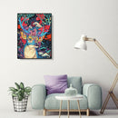 Painting By Numbers Kit DIY Canvas Oil Art Picture (Colorful Sika Deer) A