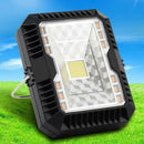 Solar+USB Rechargeable LED Light 10W 3 Modes Flood Beam Camping Work Lamp