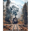 5D DIY Full Drill Diamond Painting Train Home Decor Rhinestone Mosaic Kits