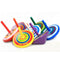 15x Wooden Spinning Top Montessori Intelligence Development Toys Multicolor