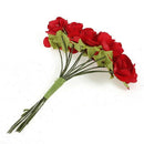 5X(144 X Artificial Paper Red Rose Flower Wedding Craft Decor I4R5)