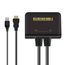1X2 Port Usb Hdmi Kvm Switch Switcher Cable for Dual Monitor Keyboard Mouse