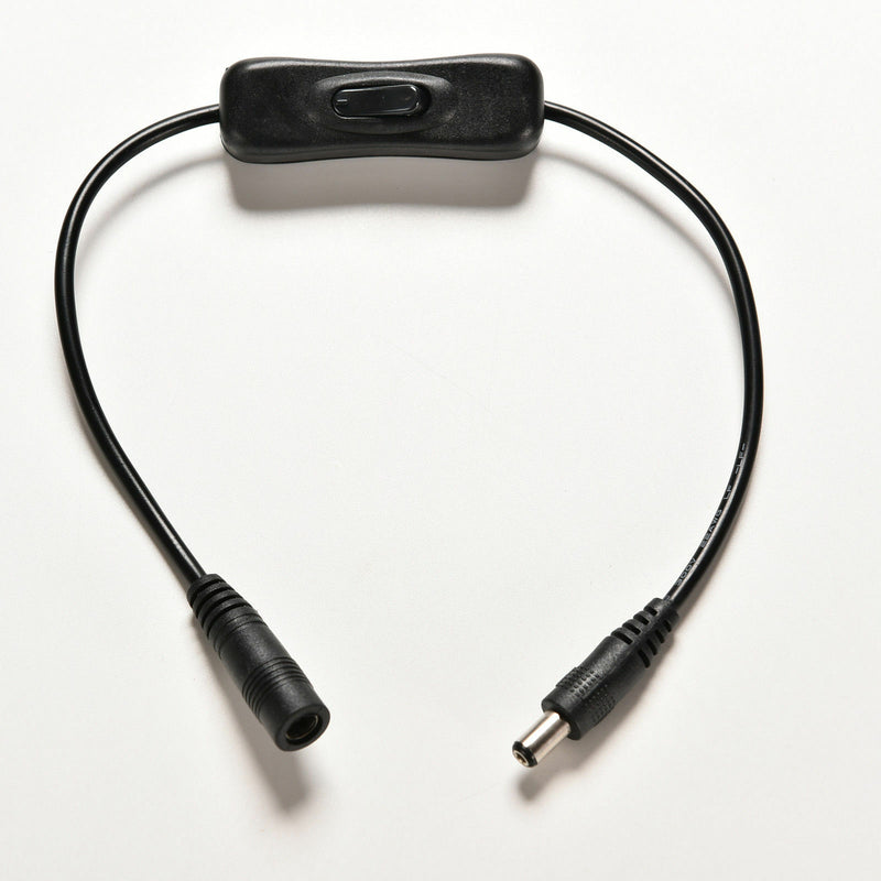 In-Line Power Switch ON/OFF 2.1mm/5.5mm Cable Jack Arduino Plug 12V Economic Bj