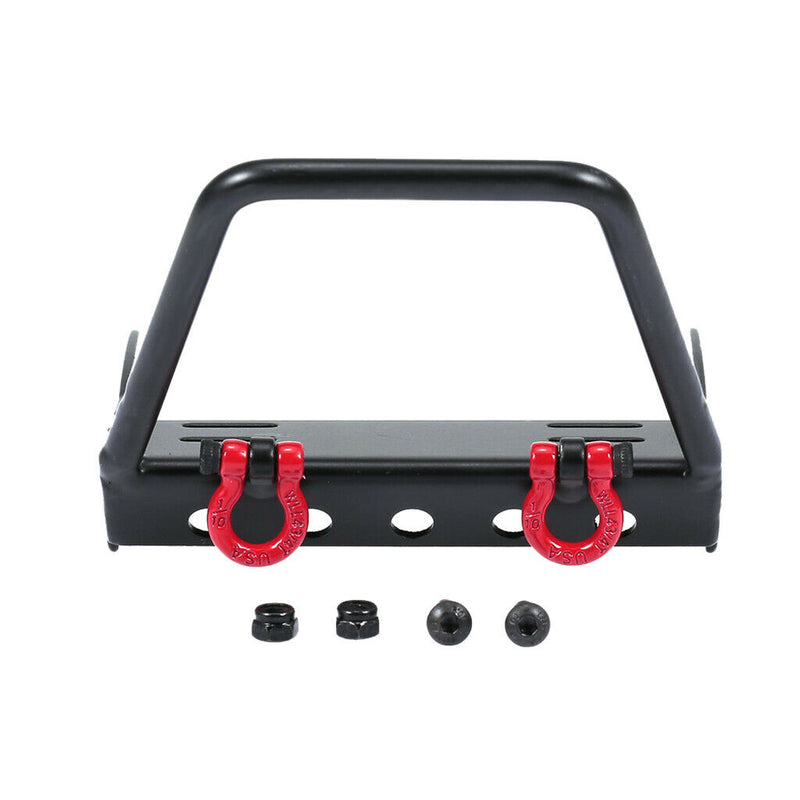 1:10 Metal Front Bumpers with 2x Towing Shackles for Axial SCX10 RC Crawler