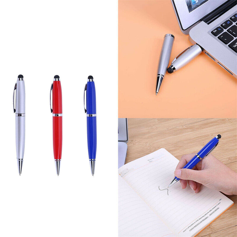 2 Pieces 8G&16G Capacitive Stylus + Ballpoint Writing Pen + USB Drive for PC
