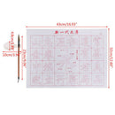 5X No Ink Magic Water Writing Cloth Brush Gridded Fabric Mat Calligraphy AYL