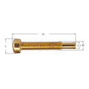 12 Pieces Electric Guitar Humbucker Polepiece Mounting Screws Golden
