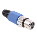 3Pin XLR Connector Female Plug Microphone MIC Speaker Audio Connector