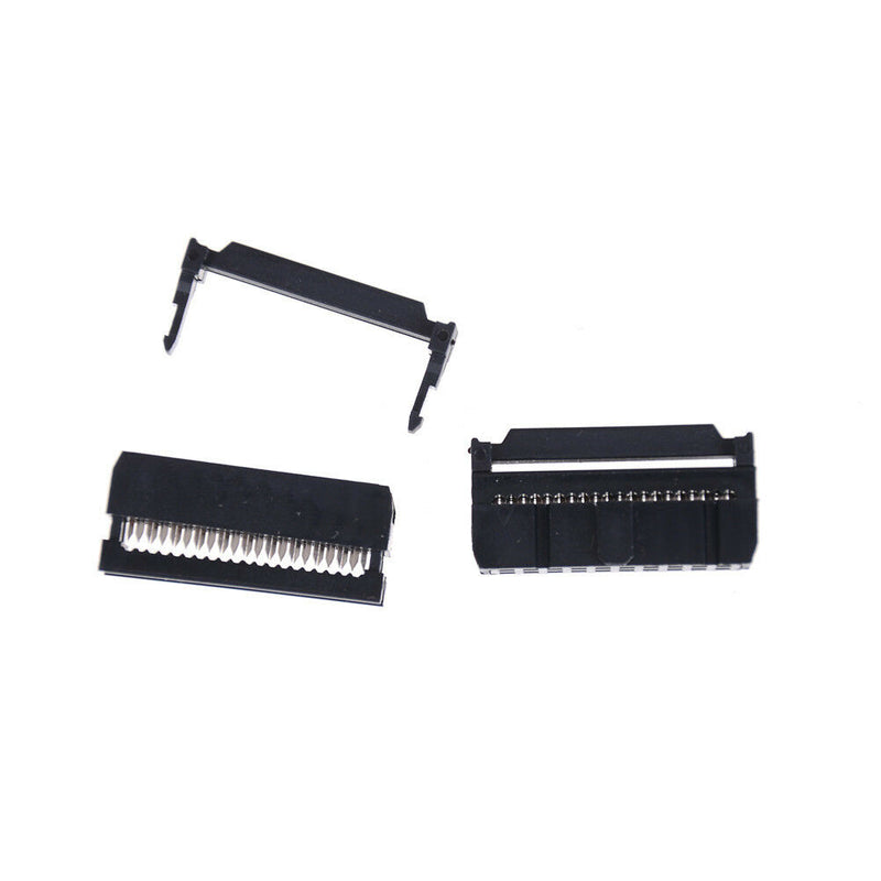 20x 2x10 2.54 Pitch IDC FC-20 Pin Female Wire Header Connector For Flat Cable Gw