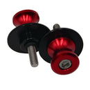 2x Red M6 6mm CNC Swingarm Swing Arm Sliders Bobbins Screws For Motorcycle