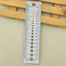 1 Pcs Plastic Knitting Needle Gauge Inch cm Ruler Tool Sewing Accessories Tools