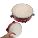 Educational Red  Musical Tambourine Beat Instrument Hand Drum Children