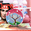 DIY Tree Diamond Painting Light Special Full Drill LED Night Lamp (Red)