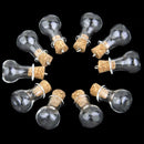 10x Mini Wishing Glass Bottles Cork Potion Vials Fashion Necklace Pendant Dlwo