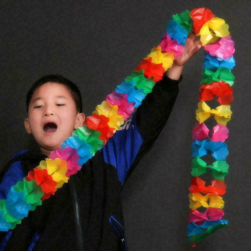 Paper Pull Flower Garland Props Toys For Kids Baby Fun Game P7O2