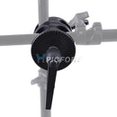 New Heavy Universal two-wheel Light Stand Double Dual Grip Clamp Boom