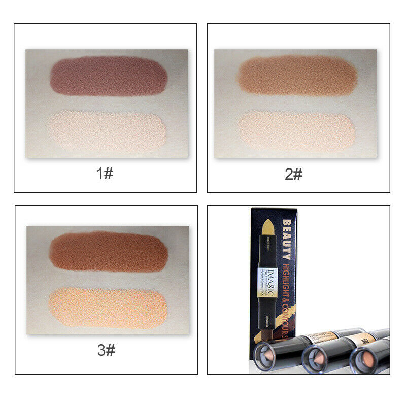 Imagic Makeup Creamy Double-Ended 2In1 Contour Stick Contouring Highlighter O8W6