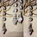 10pcs Acrylic Crystal Beads Garland Chandelier Hanging Wedding Party Decor