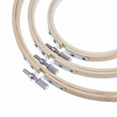 3 Pieces Embroidery Hoops Bamboo Circle Cross Stitch Hoop Ring Set for Art
