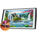 5D DIY Full Drill Diamond Painting Waterfall Garden Cross Stitch (L2214)