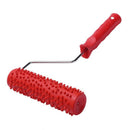 7inch Embossed Raindrop Painting Roller with Plastic Handle for Wall Decora