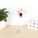 1PC Funny Interactive Cat Pet Toys Multicolored sucker with spring plush mouse3C