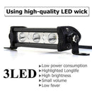 4inch 9W 3 LED 6000K Spot Beam Work Light Bar Lamp Suv Boat Offroad Truck M3c