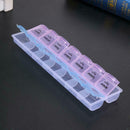 2Row 14Grid Portable Medicine Box Holder Storage Container Pill Case
