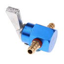 2x 2-Way 1/4'' 6mm Fuel Petrol Tap Valve On Off Switch Flow Control Blue