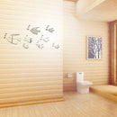 Acrylic Cartoon Bubble Fish Mirror Wall Stickers Home Decorative Stickers A