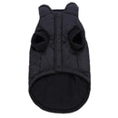 Pet Dog Cat Vest Jacket Winter Warm Windproof Costume Coat Black