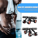 No Noise Fitness Equipment Exercise Four-wheel Abdominal Power Wheel w/Mat A