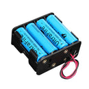 2X Plastic Battery Storage Case Clip Holder Box With Wire Lead For AA Battery