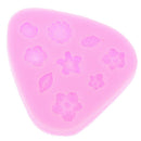 Cartoon Flower & Leaf Silicone Fondant Soap Cake Mold Cupcake Baking Tool Mo Nw